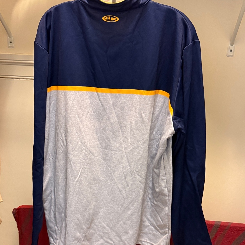 Navy and Gray Quarter-Zip Pullover - Picture 4 of 4